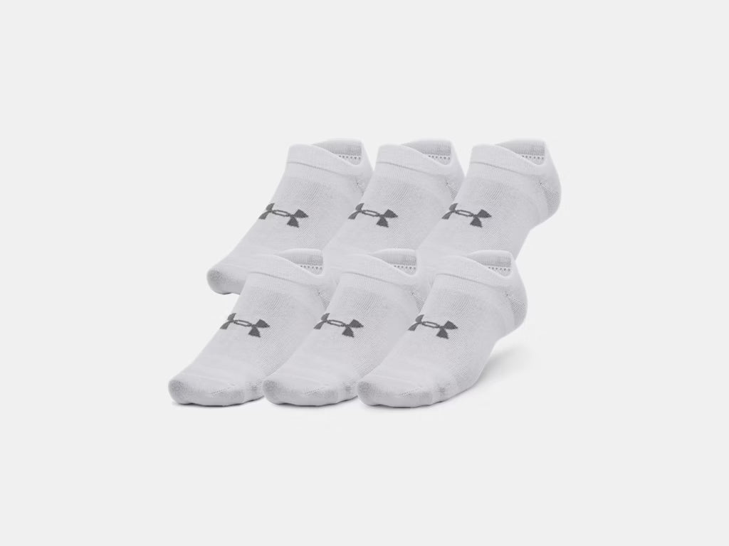 UA Essential Unisex 6-Pack No-Show Socks
