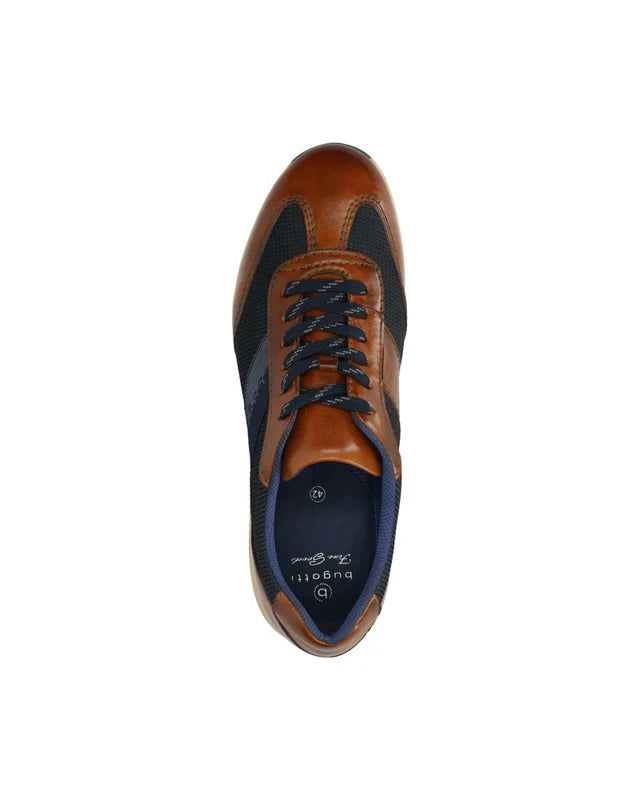 Bugatti Thorello Trainer Shoes Cognac/Dark Blue