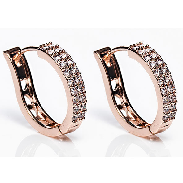 Rose Gold Large Hoop Earrings