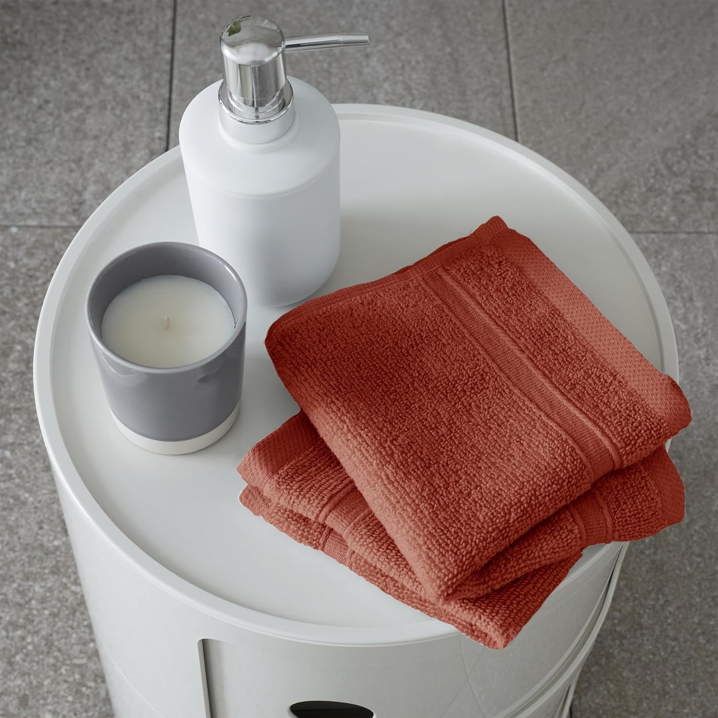 Catherine Lansfield Zero Twist Soft & Absorbent Cotton Face Cloth Terracotta