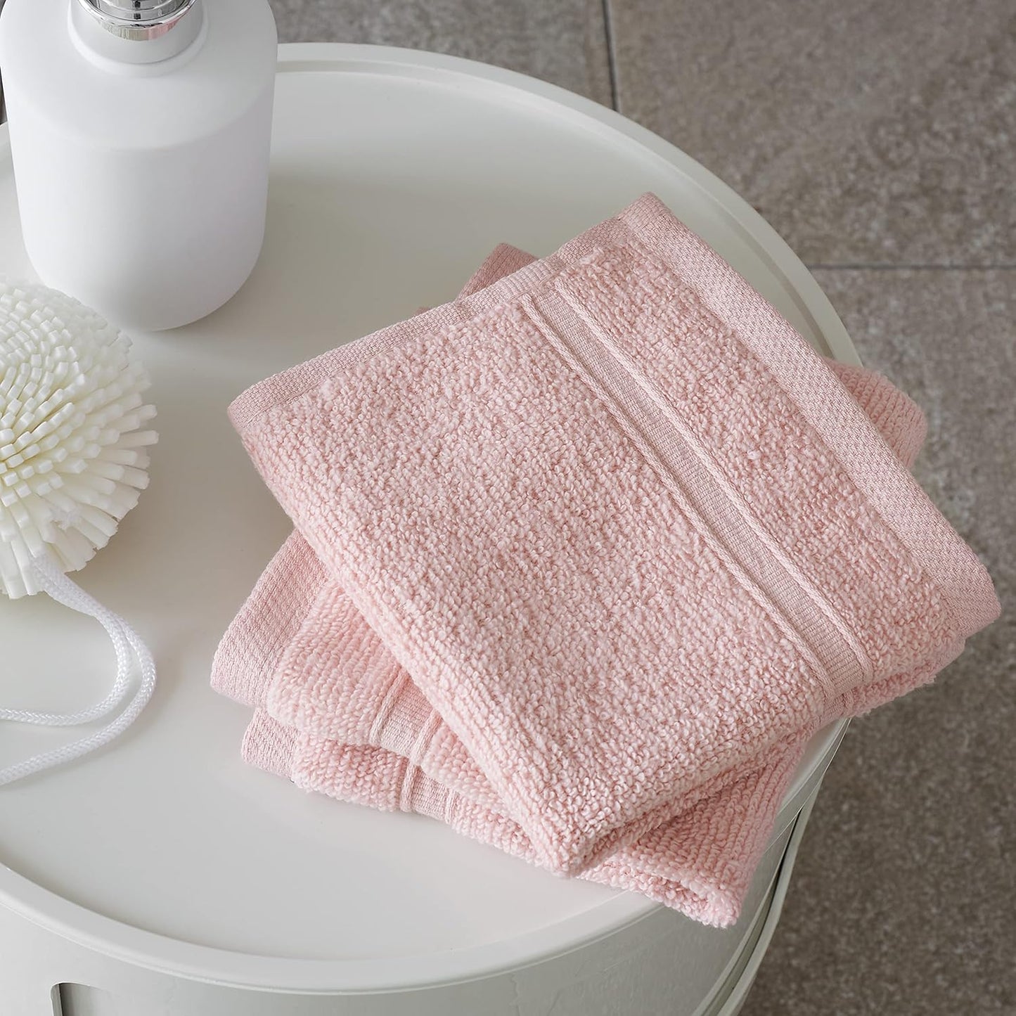 Catherine Lansfield Zero Twist Soft & Absorbent Cotton Face Cloth Pink