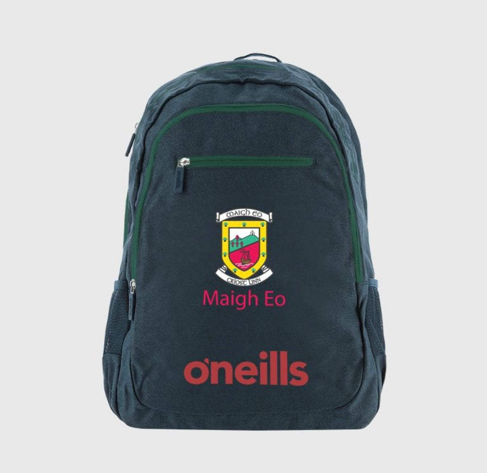 O'Neills Mayo GAA Olympic Backpack Marine / Bottle / Red