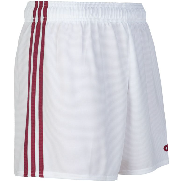 O'Neills Mourne Shorts White / Maroon