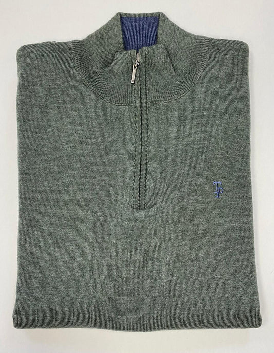 Olive 1/4 Zip Knit