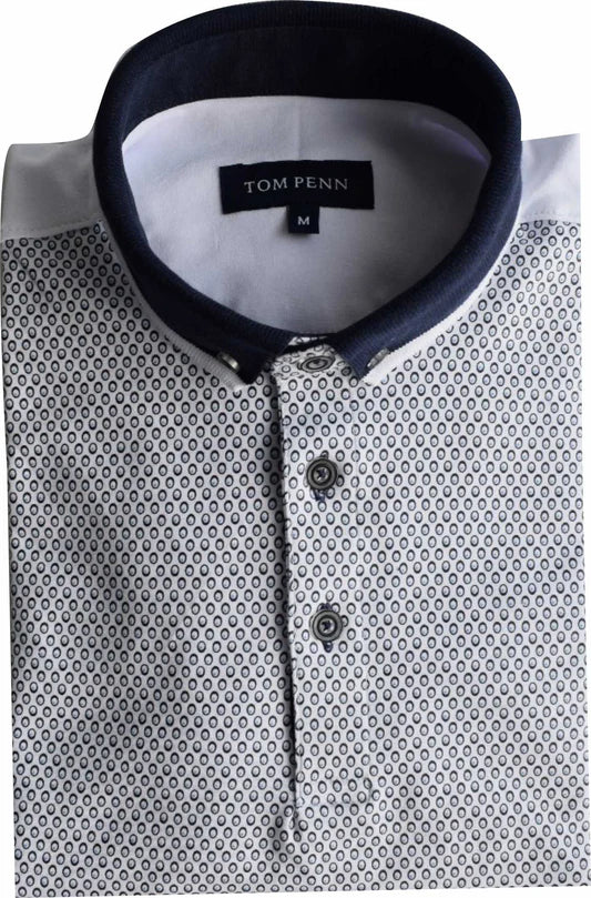 W/Sky Panel Print Polo
