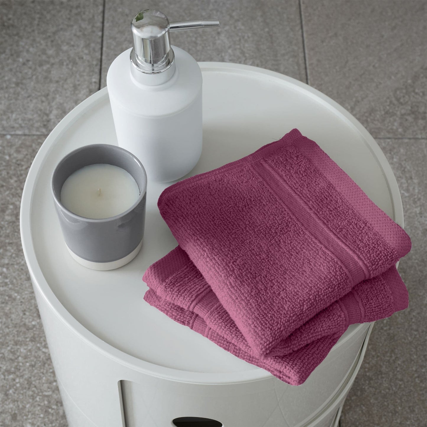 Catherine Lansfield Zero Twist Soft & Absorbent Cotton Face Cloth Raspberry