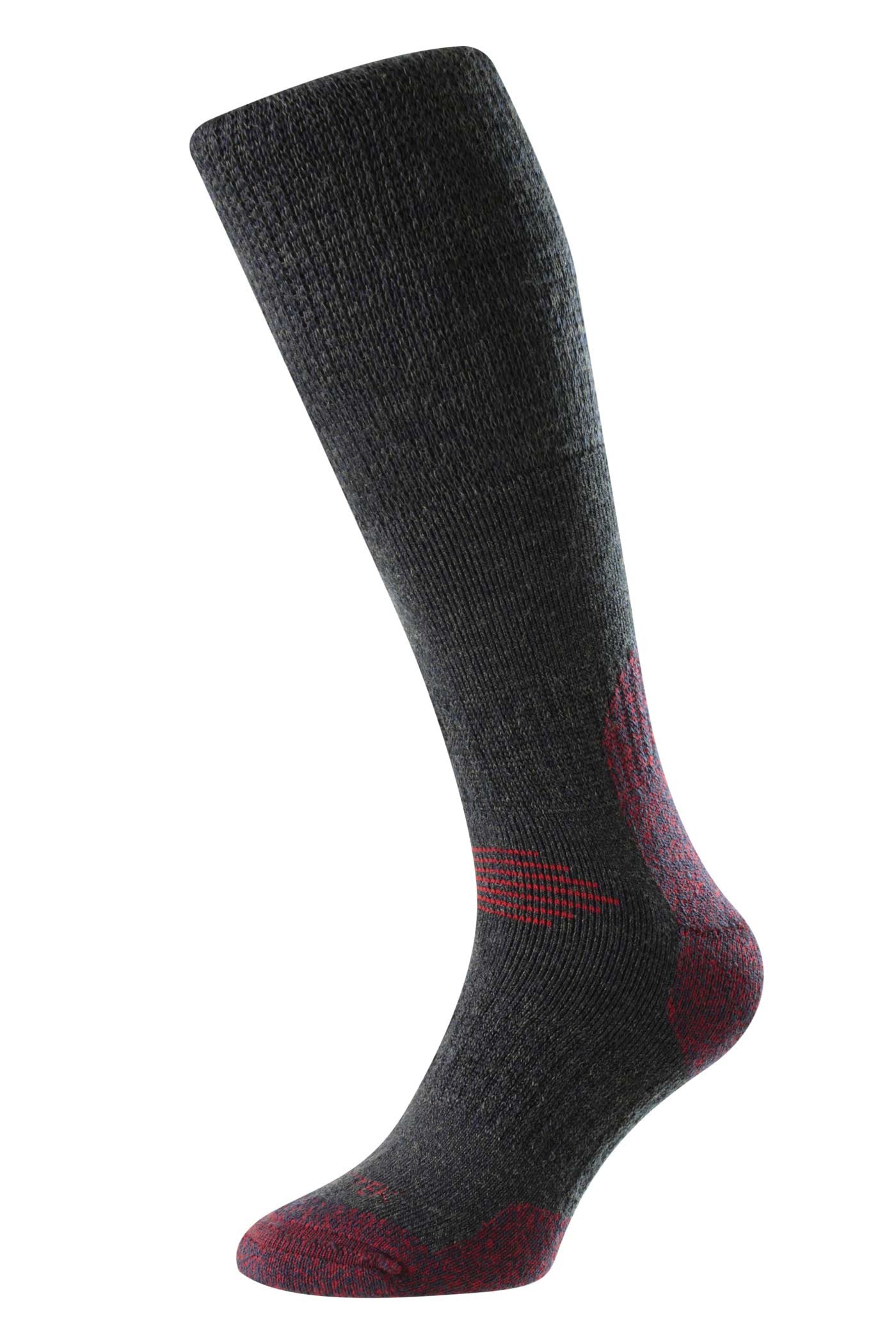 HJ ProTrek Mountain Comfort Top Sock - HJ703 Mid Navy/Red