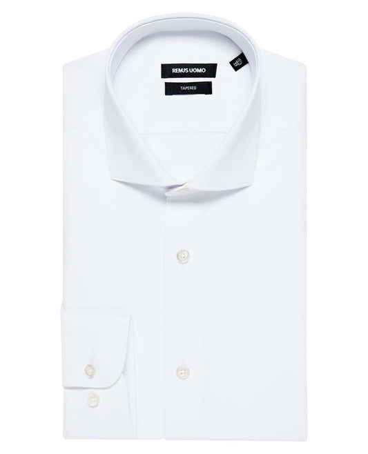 Tapered Fit Cotton Stretch Shirt