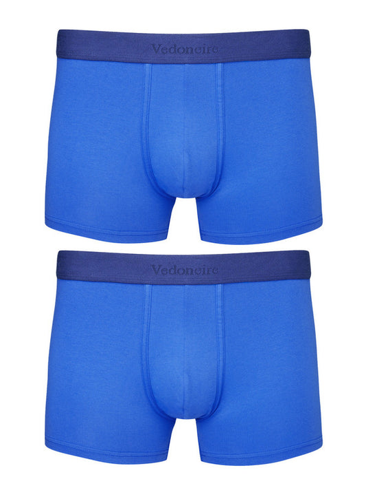 Vedoneire Men's Fitted Boxer Briefs 2 Pack Blue