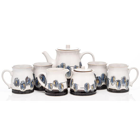 Emma Pottery Tea Set, 7 Piece