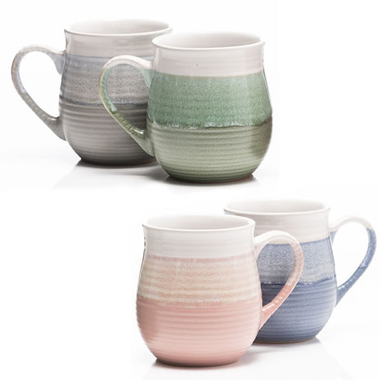 Eva Pottery Mugs, Set 4
