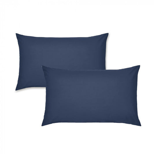 Catherine Lansfield Easy Iron Percale Standard Pillowcase 2 Pack Navy