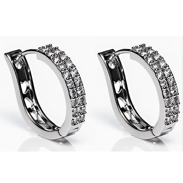 Silver Large Hoop Earrings