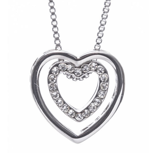 NewGrange Silver Heart Intertwined Pendant