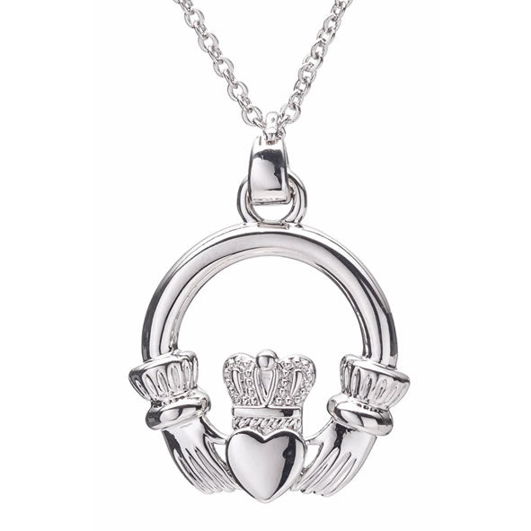 Silver Claddagh Pendant