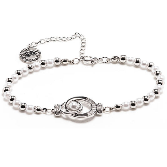 Silver with Pearls Bracelet