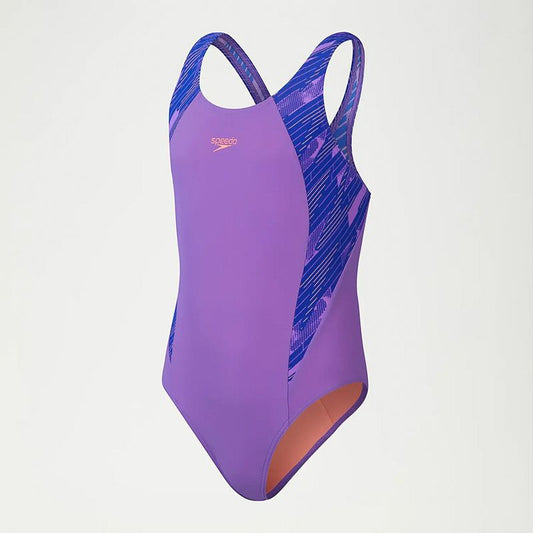 Speedo Kids' Hyperboom Splice Muscleback Swimsuit