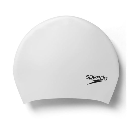 Speedo Long Hair Cap  Silver