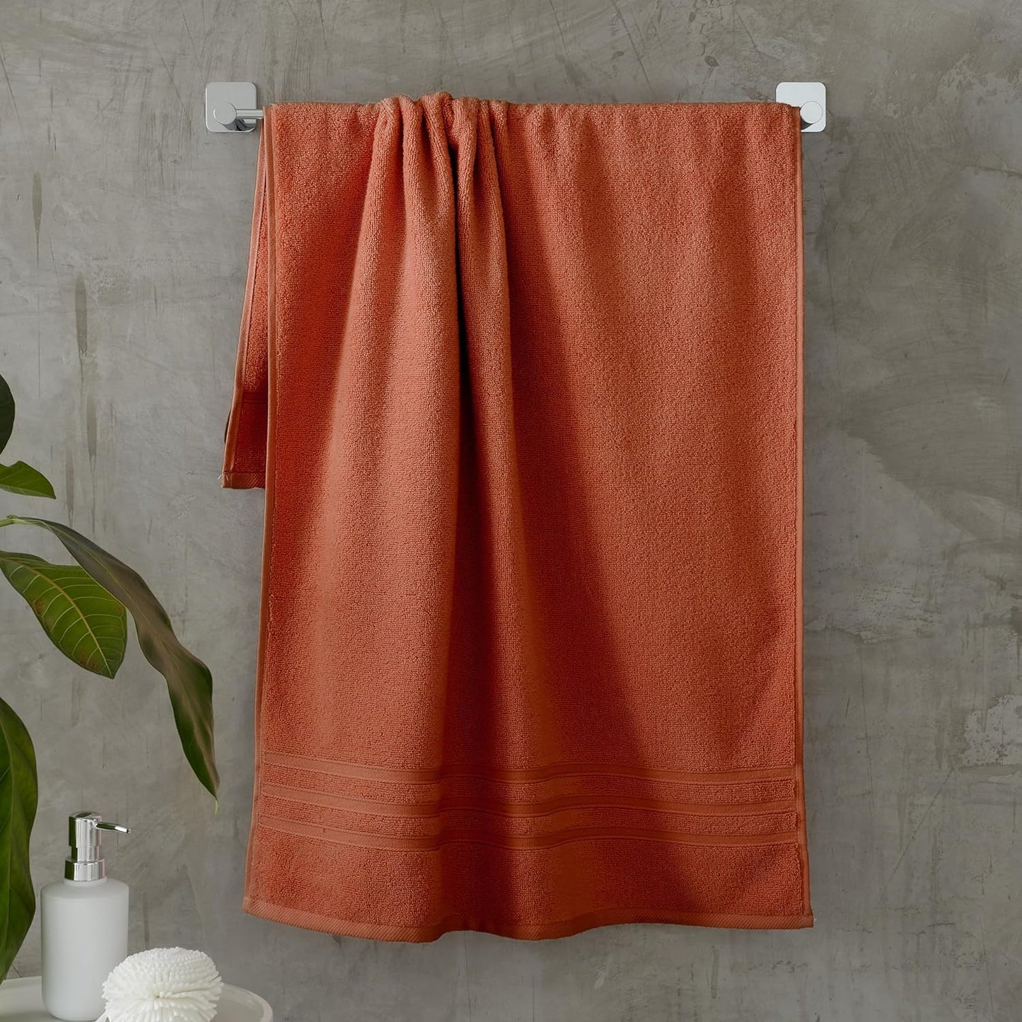 Catherine Lansfield Zero Twist Soft & Absorbent Cotton Bath Towel Terracotta