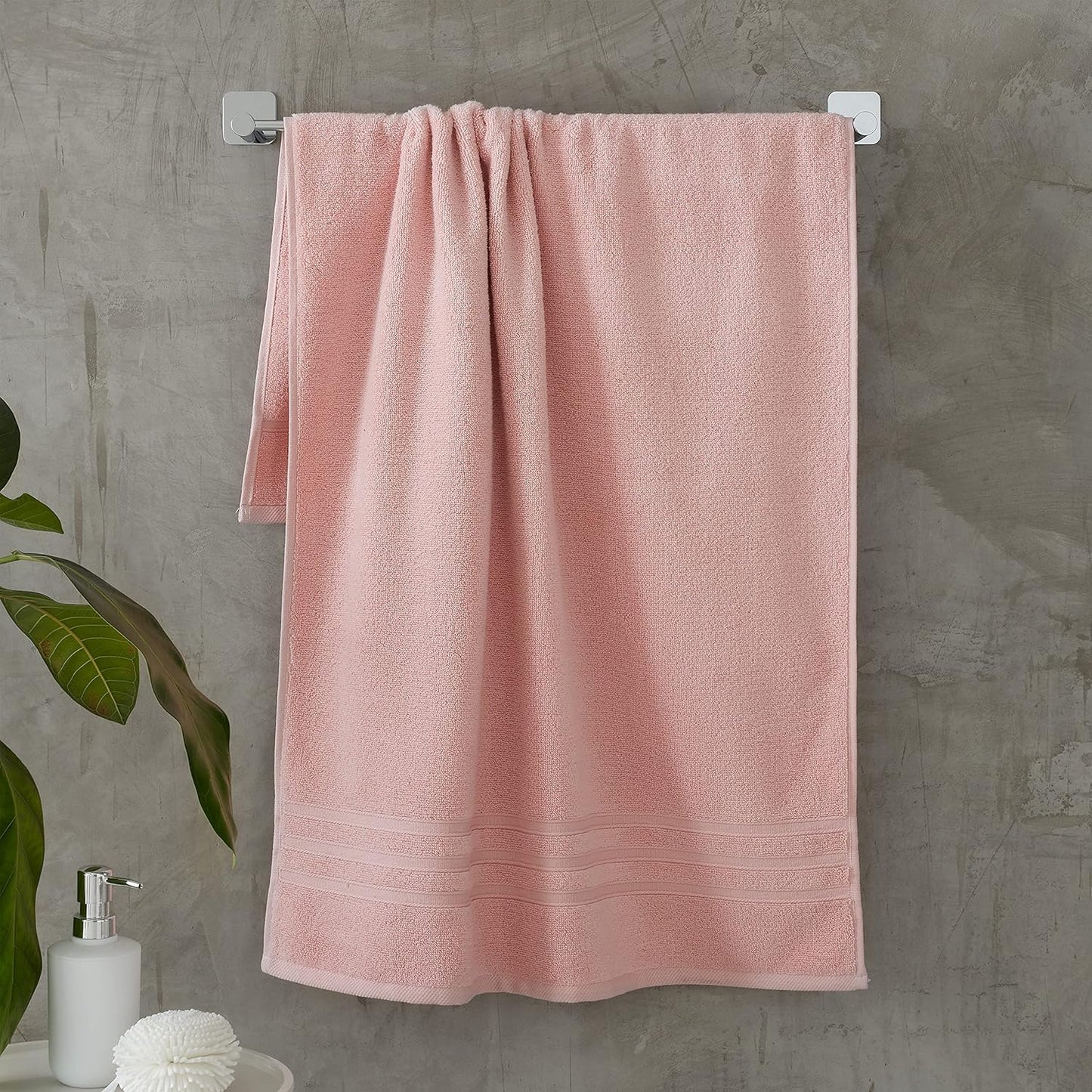 Catherine Lansfield Zero Twist Soft & Absorbent Cotton Bath Towel Pink