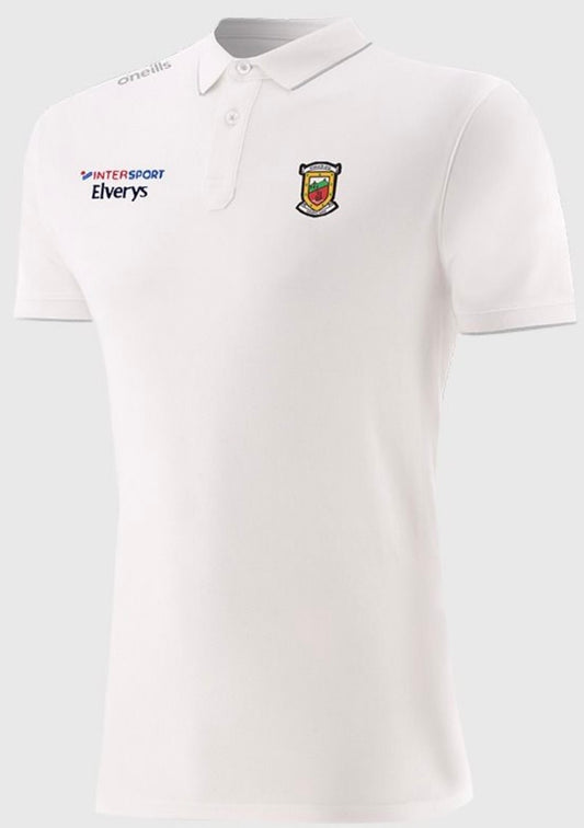 O’Neills Mayo GAA Axia polo shirt (white)