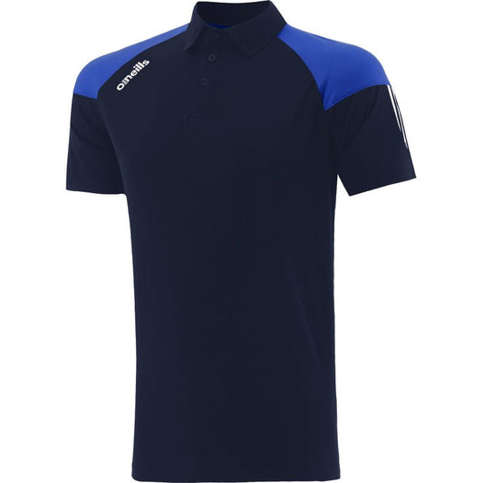 Men's Claremorris Oslo Polo Shirt Marine / Royal / White