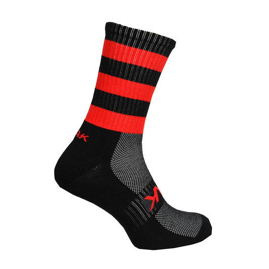 Atak Football Mid Leg Socks Black and Red