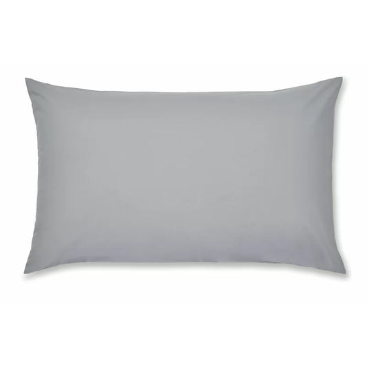 Catherine Lansfield Easy Iron Percale Standard Pillowcase 2 Pack Grey