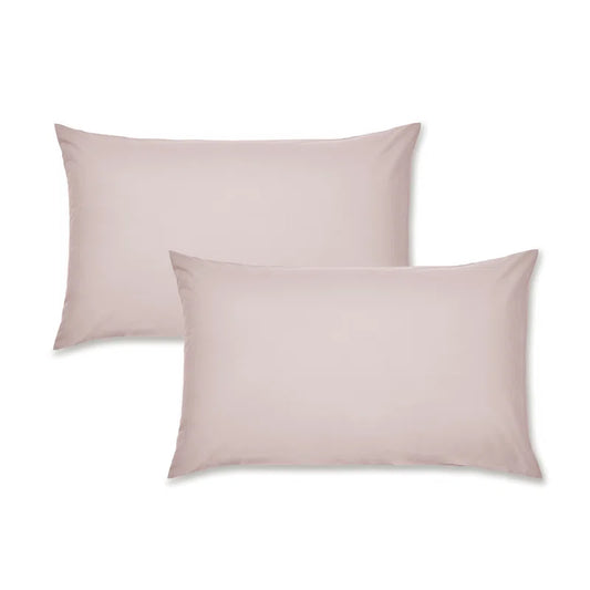 Catherine Lansfield Easy Iron Percale Standard Pillowcase 2 Pack Pink