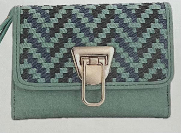 Gionni Green Voyage 14cm Front Flapover Back Notecase Purse