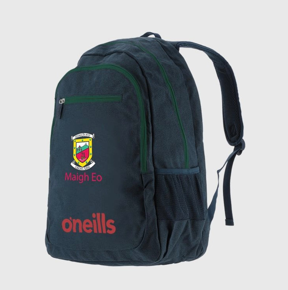 O'Neills Mayo GAA Olympic Backpack Marine / Bottle / Red