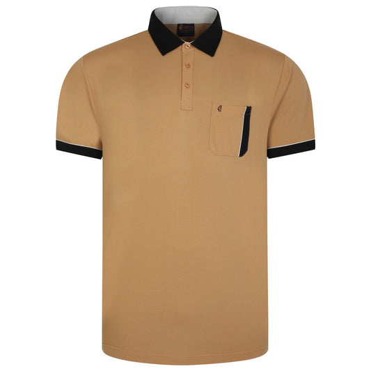 Gabicci Classic Mens Short Sleeve Plated Jersey Polo Shirt