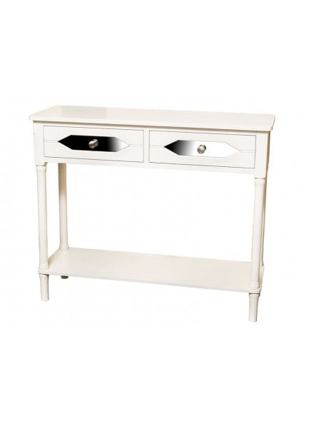 The Grange Collection Farmhouse White 2-Drawer Console Table