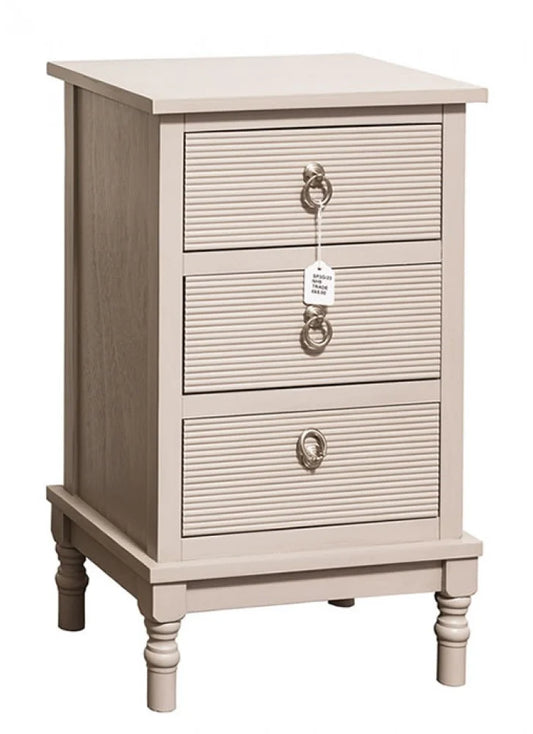 The Grange Collection Pebble Grey 3 Drawer Tallboy