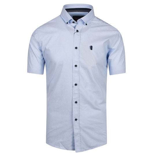 Reus Uomo Viscose Parker Shirt Blue