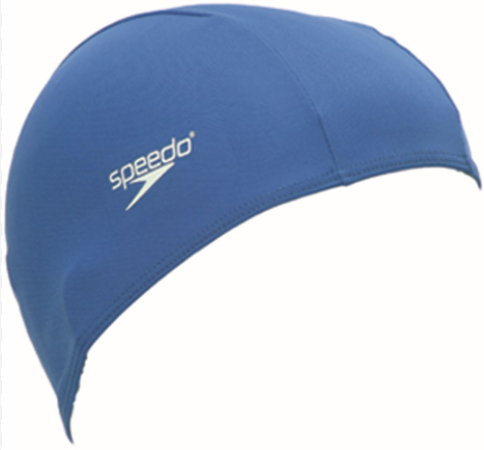 Speedo Polyester Senior Swim Cap Blue