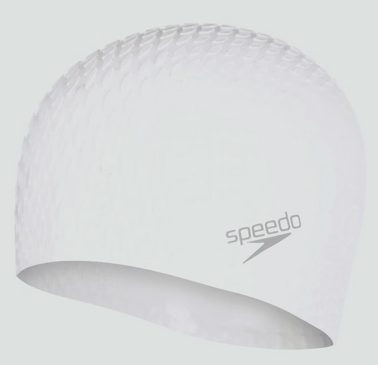 Speedo Adult Bubble Active Cap White