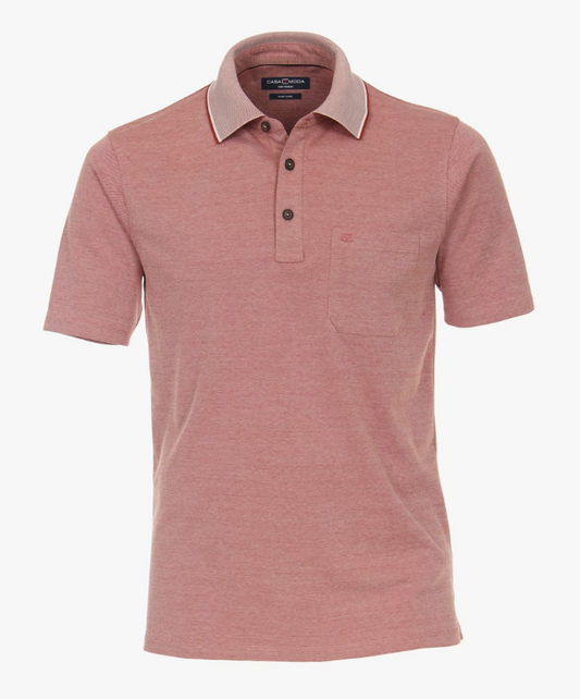 Casa Moda Polo Shirt Short Sleeve Dark Orange