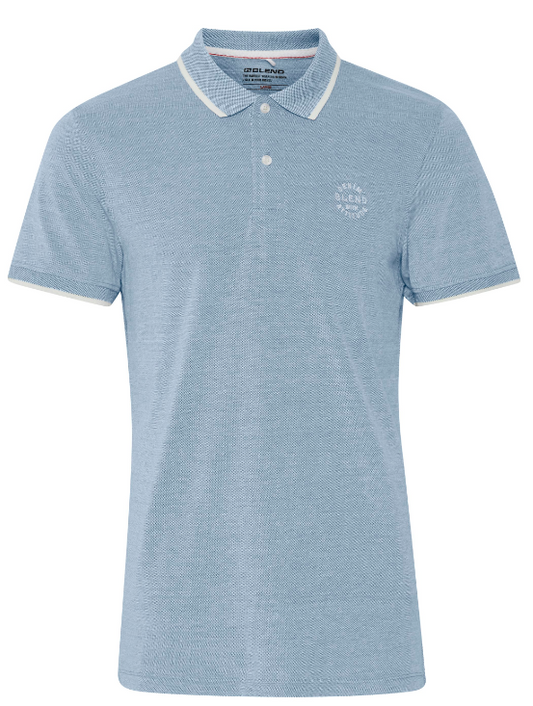 Blend  HE Polo Shirt Niagara Blue Slime Fit