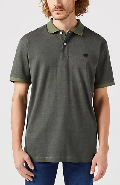 Wrangler Polo Shirt  Dusty Olive