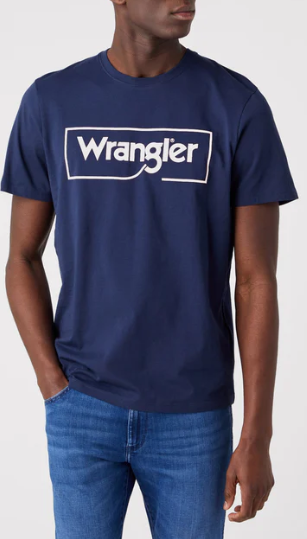 Wrangler Frame Logo Tee Navy