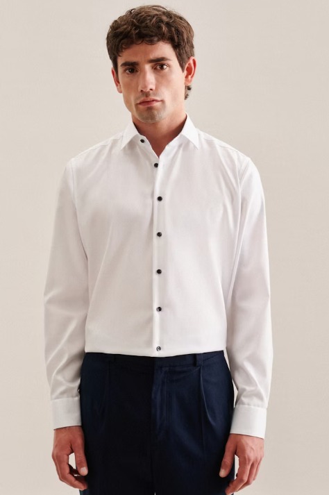 Seidensticker Regular Business Shirt White