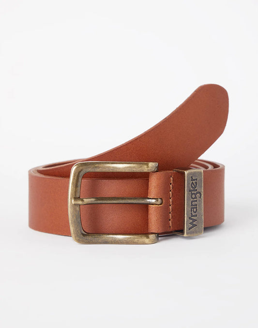 Wrangler Metal Loop Belt Cognac