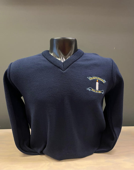 St. Colman's College Secondary School Navy Jumper (Senior)