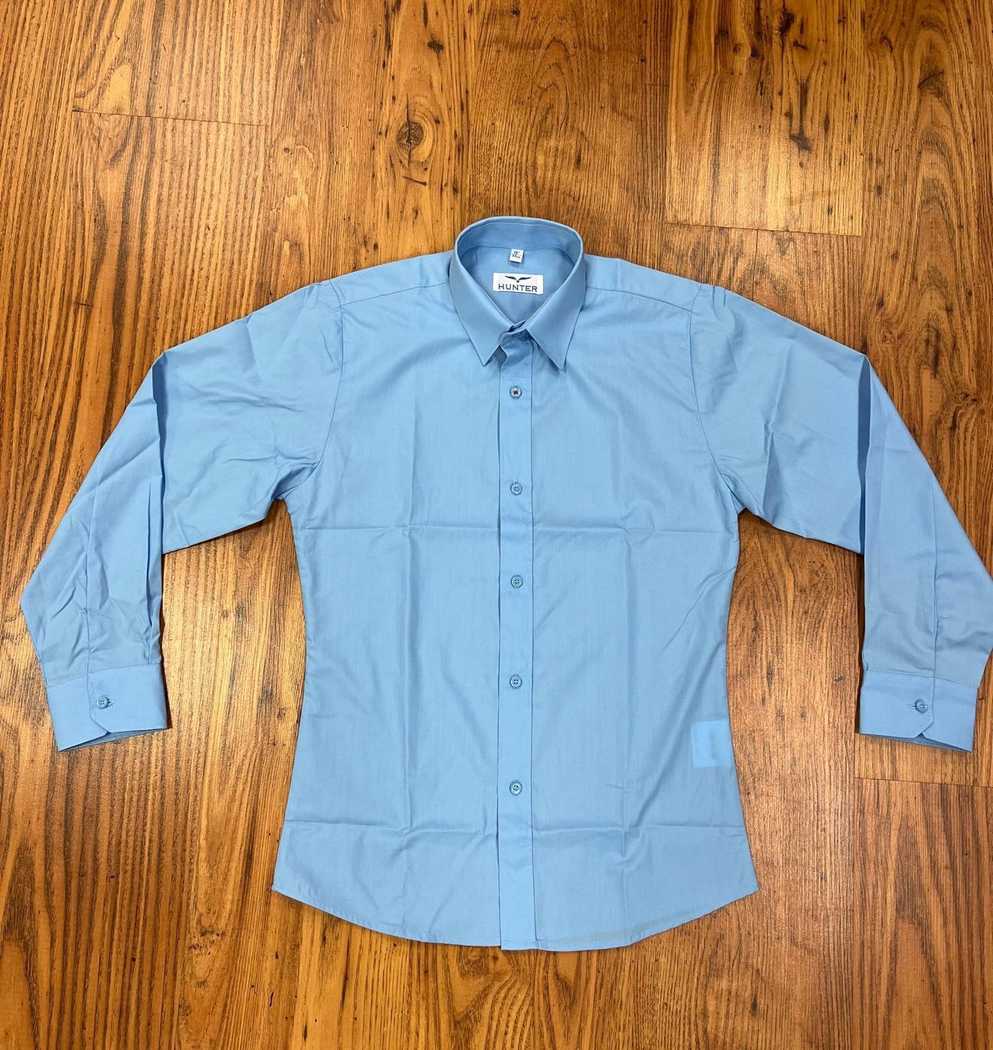 School Slim Shirt Light Blue