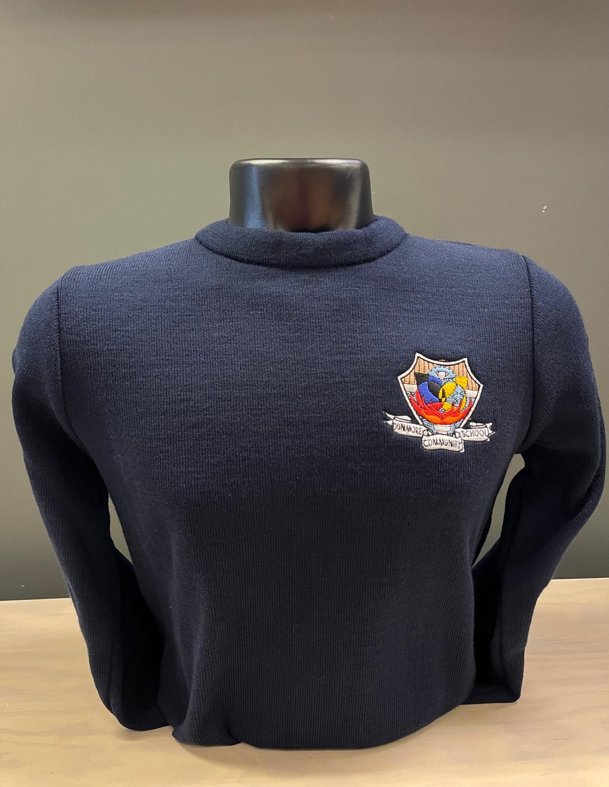 Dunmore Community School Boys Jumper Navy