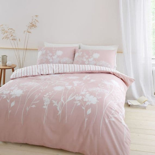 Catherine Lansfield Meadowsweet Floral Blush Duvet Set