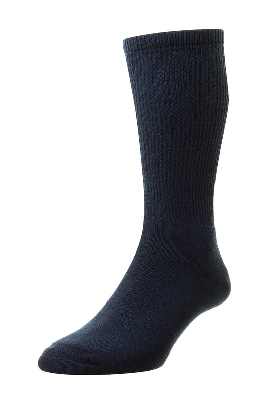 HJ Diabetic Sock - HJ1351  Navy