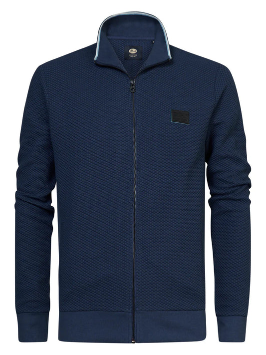 Petrol Casual Cardigan Montego Petrol Blue