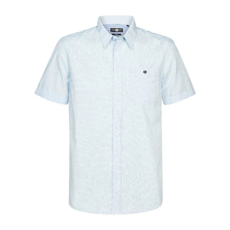 Petrol Shirt Short Sleeve White